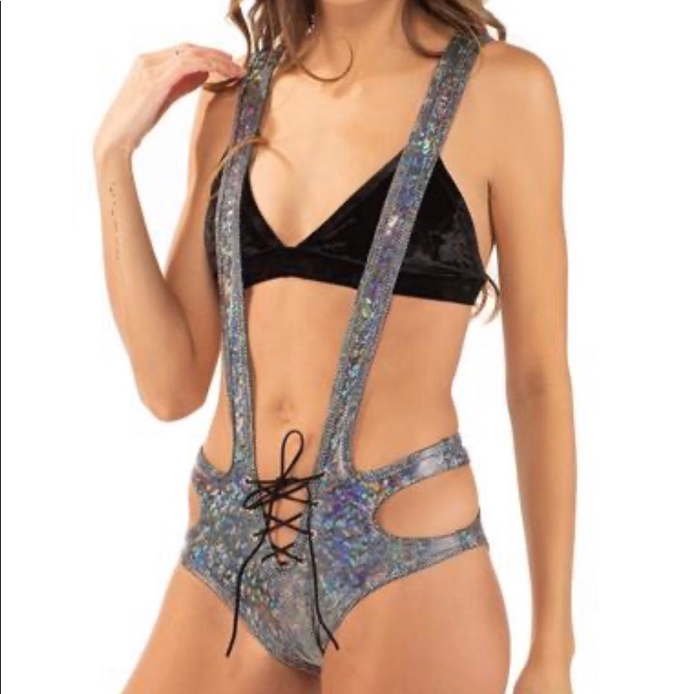 Little Black Diamond holographic suspended bottoms